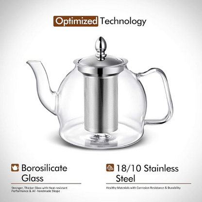 Glass Teapot with Removable Infuser