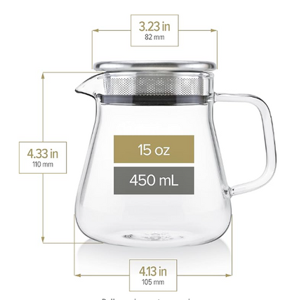 One-Touch Tea Maker, 2-in-1 Teapot