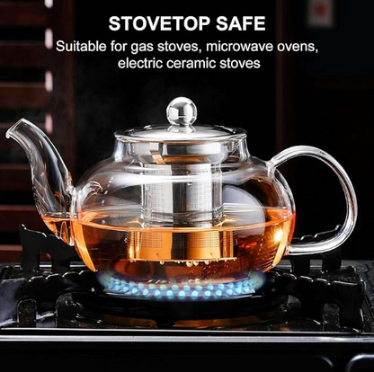 Glass Teapot Stovetop 20 OZ/600ml